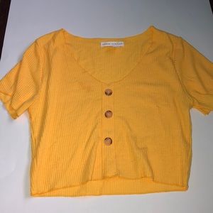 Yellow crop top